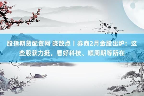 股指期货配资网 晓数点丨券商2月金股出炉：这些股获力挺，看好科技、顺周期等所在
